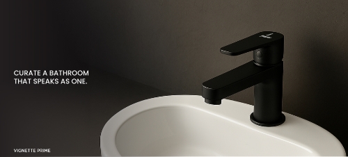 wall-mounted wash basin and faucet